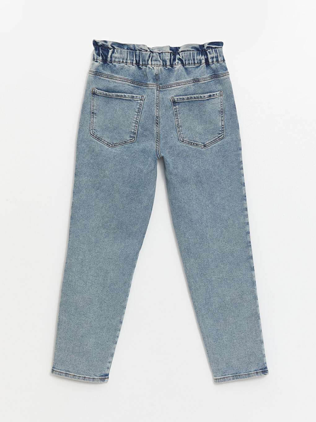 LC Waikiki Elasticated Waist Mom Fit Women's Jeans -S4CE00Z8-SHK