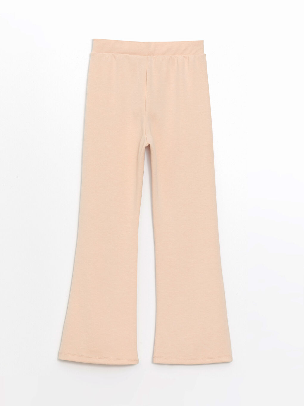 Pembe Beli Lastikli İspanyol Paça Kız Çocuk Tayt-1