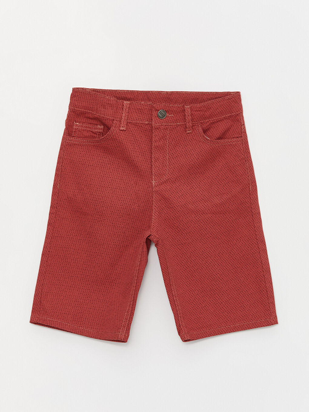 Kahverengi Desenli Erkek Çocuk Şort