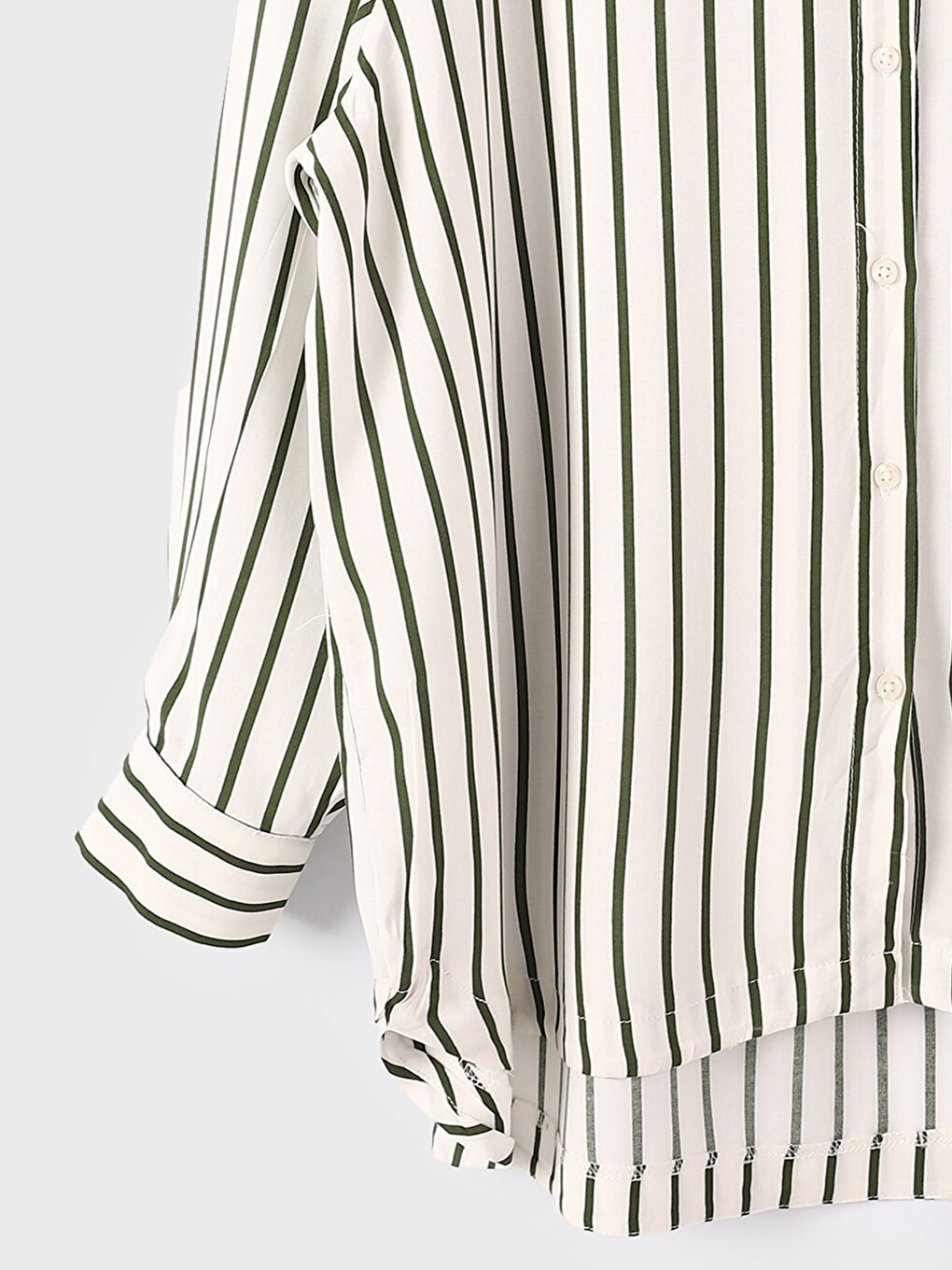 Striped Long Sleeve Women's Shirt-3