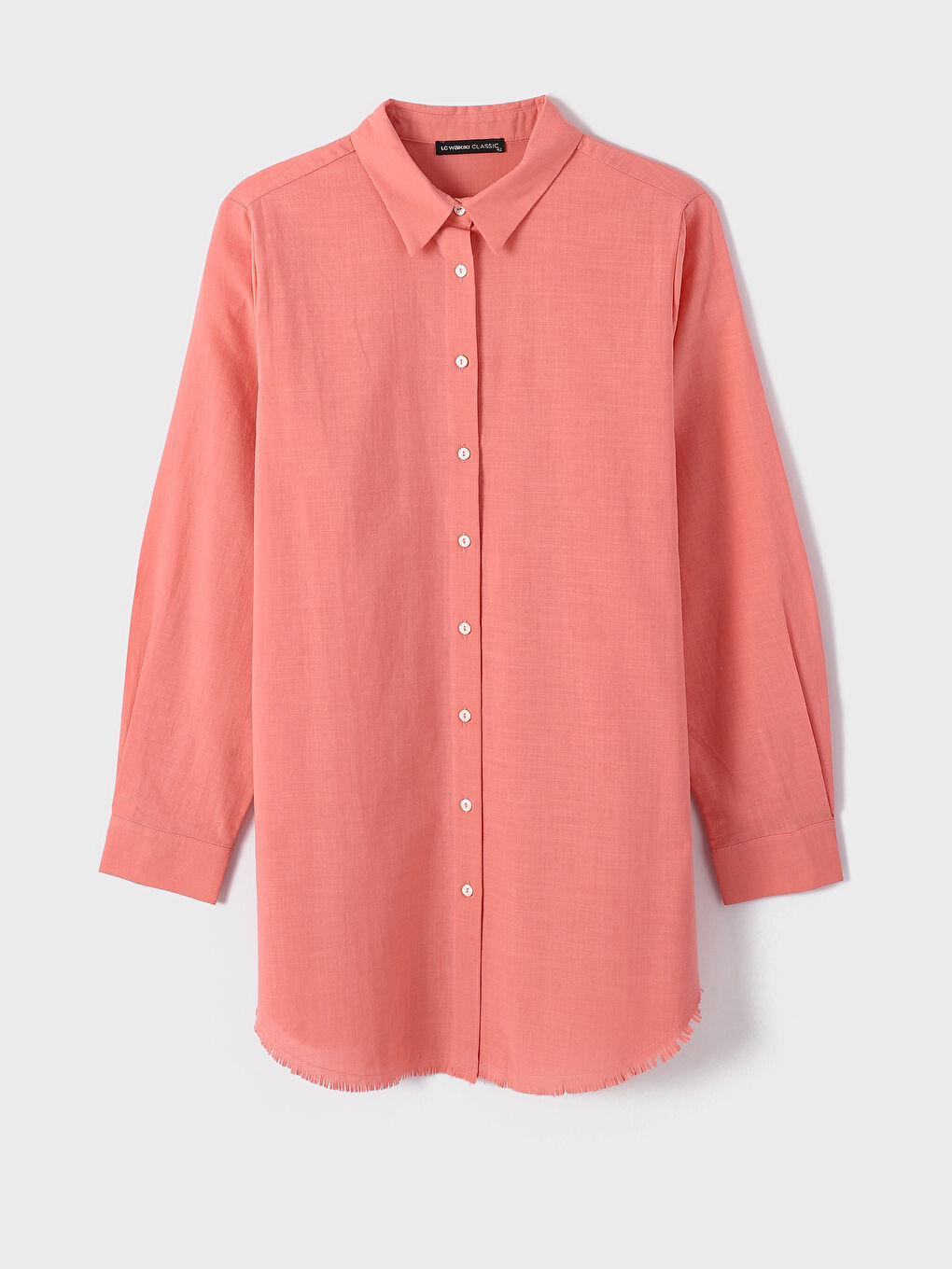 Collared Neck Long Sleeve Women's Tunic