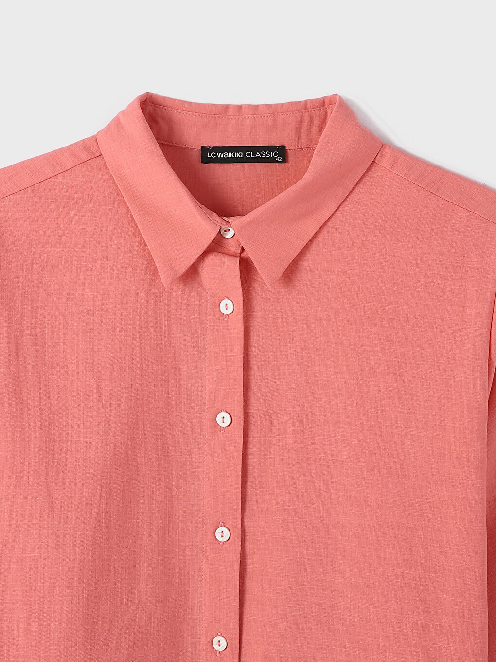 Collared Neck Long Sleeve Women's Tunic-2