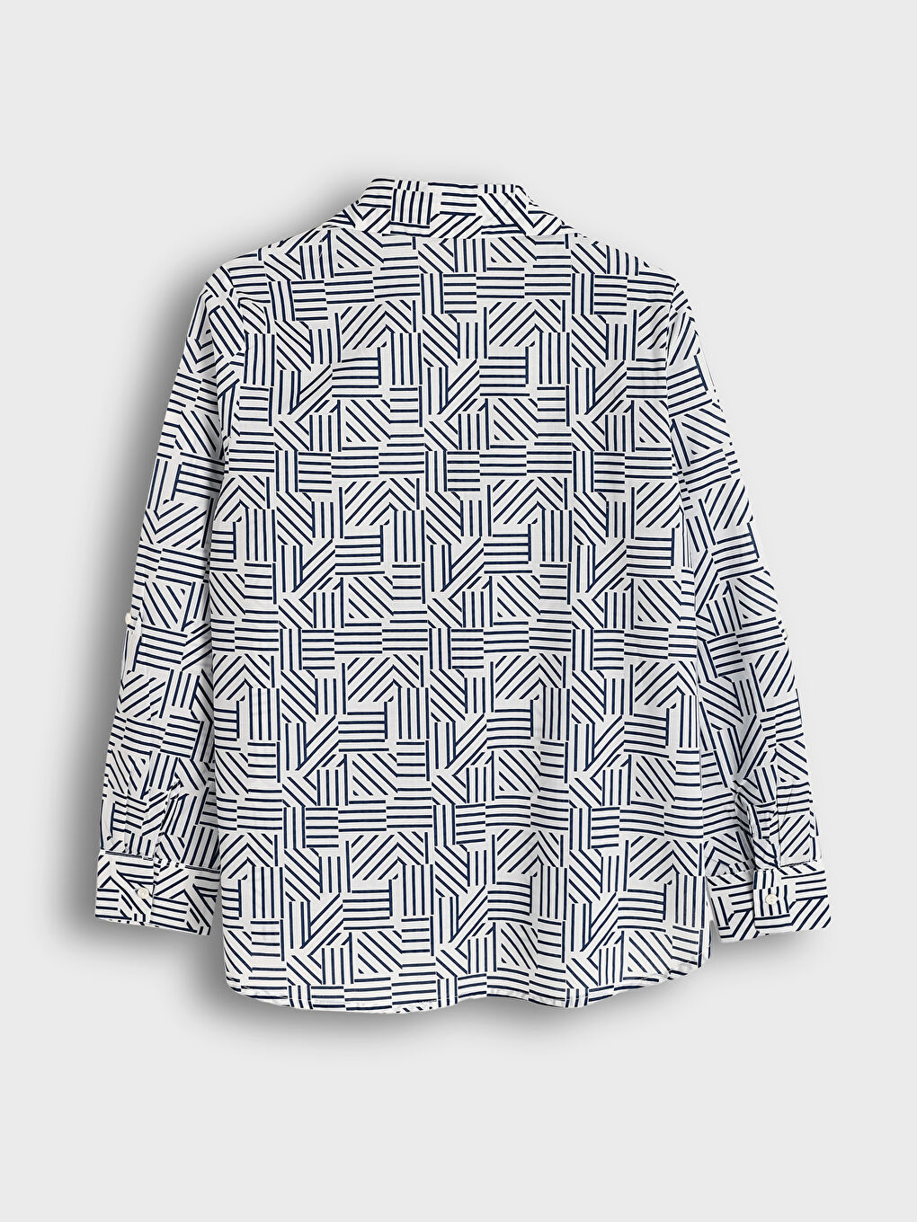 Patterned Long Sleeve Women's Shirt-1