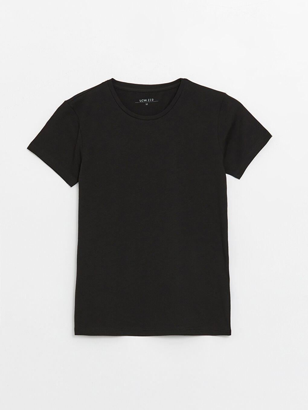 Siyah Bisiklet Yaka Kısa Kollu Erkek Atlet-5