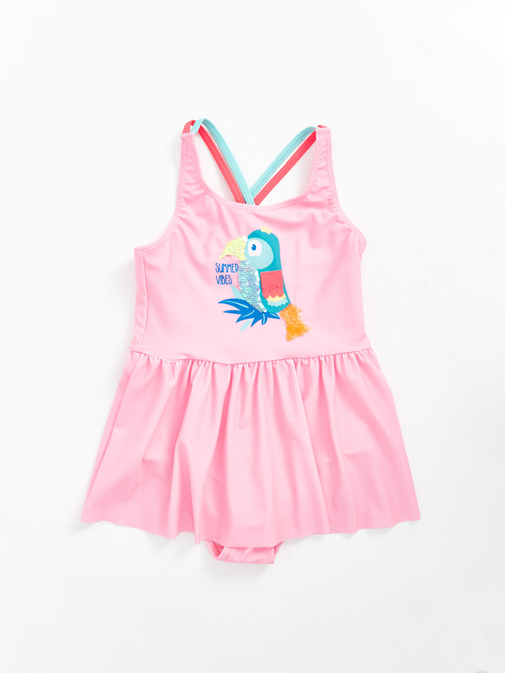 Quick Drying Printed Girl's Skirt Swimsuit -S4CF75Z4-QK8