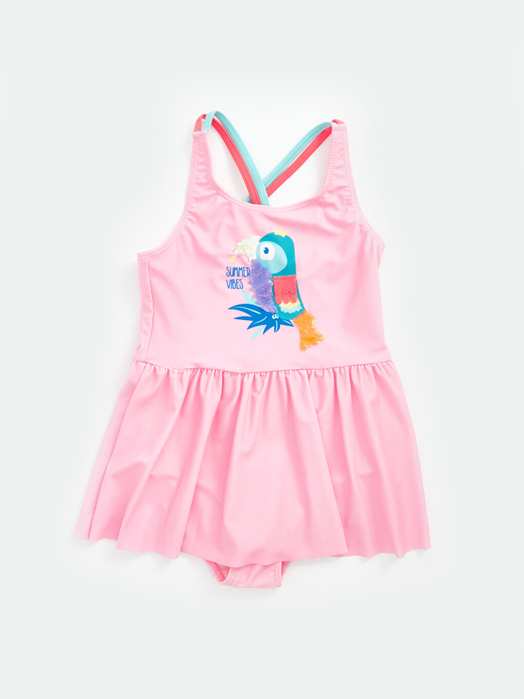 Quick Drying Printed Girl's Skirt Swimsuit -S4CF75Z4-QK8