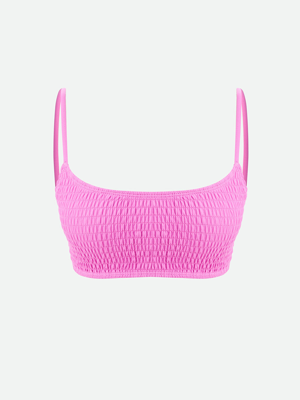Plain Women's Bikini Top with Removable Pads -S4CG71Z8-VEL