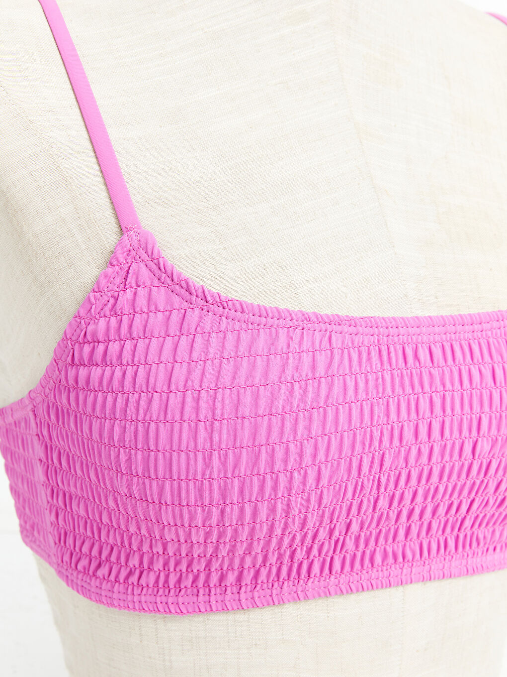 Plain Women's Bikini Top with Removable Pads -S4CG71Z8-VEL