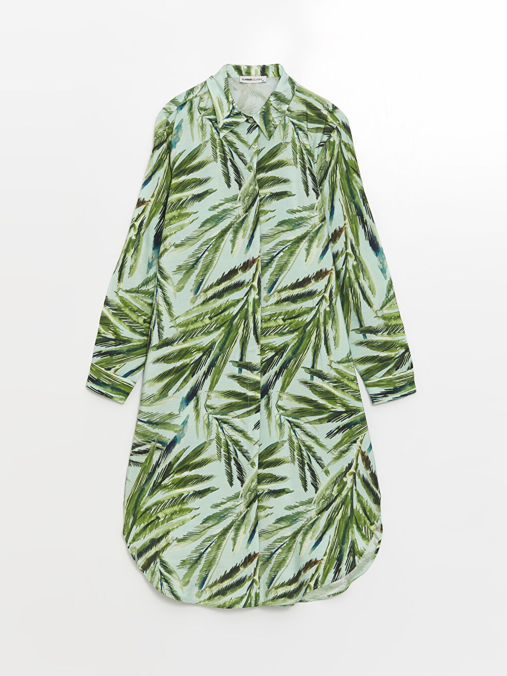 Patterned Long Sleeve Women's Shirt Tunic -S4CH65Z8-LRR