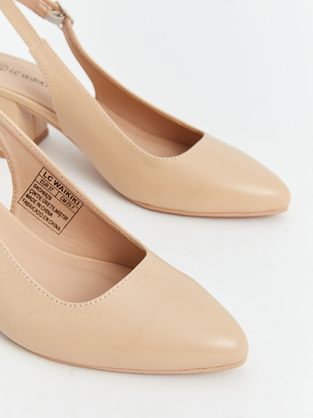 Talons Hauts en Similicuir à Bout Pointu pour Femmes-2
