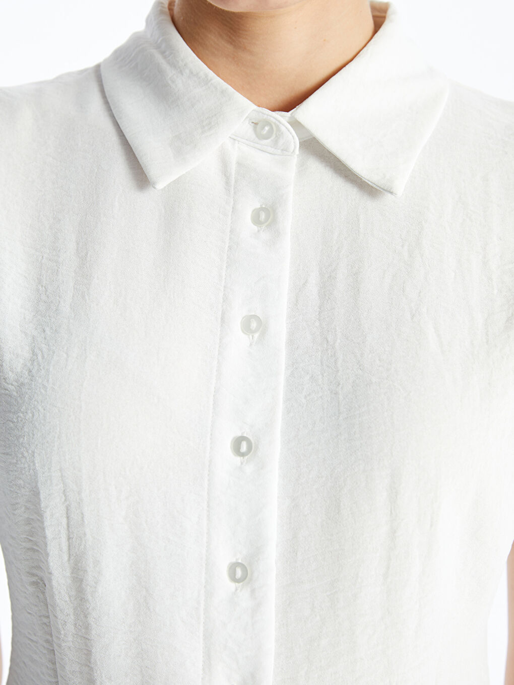 Plain Short Sleeve Women's Shirt -S4CH84Z8-Q6K