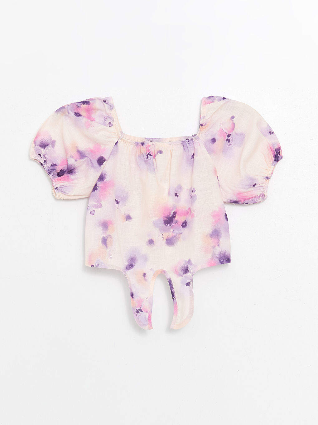 Square Neck Girl's Crop Blouse -S4CI09Z4-LT4
