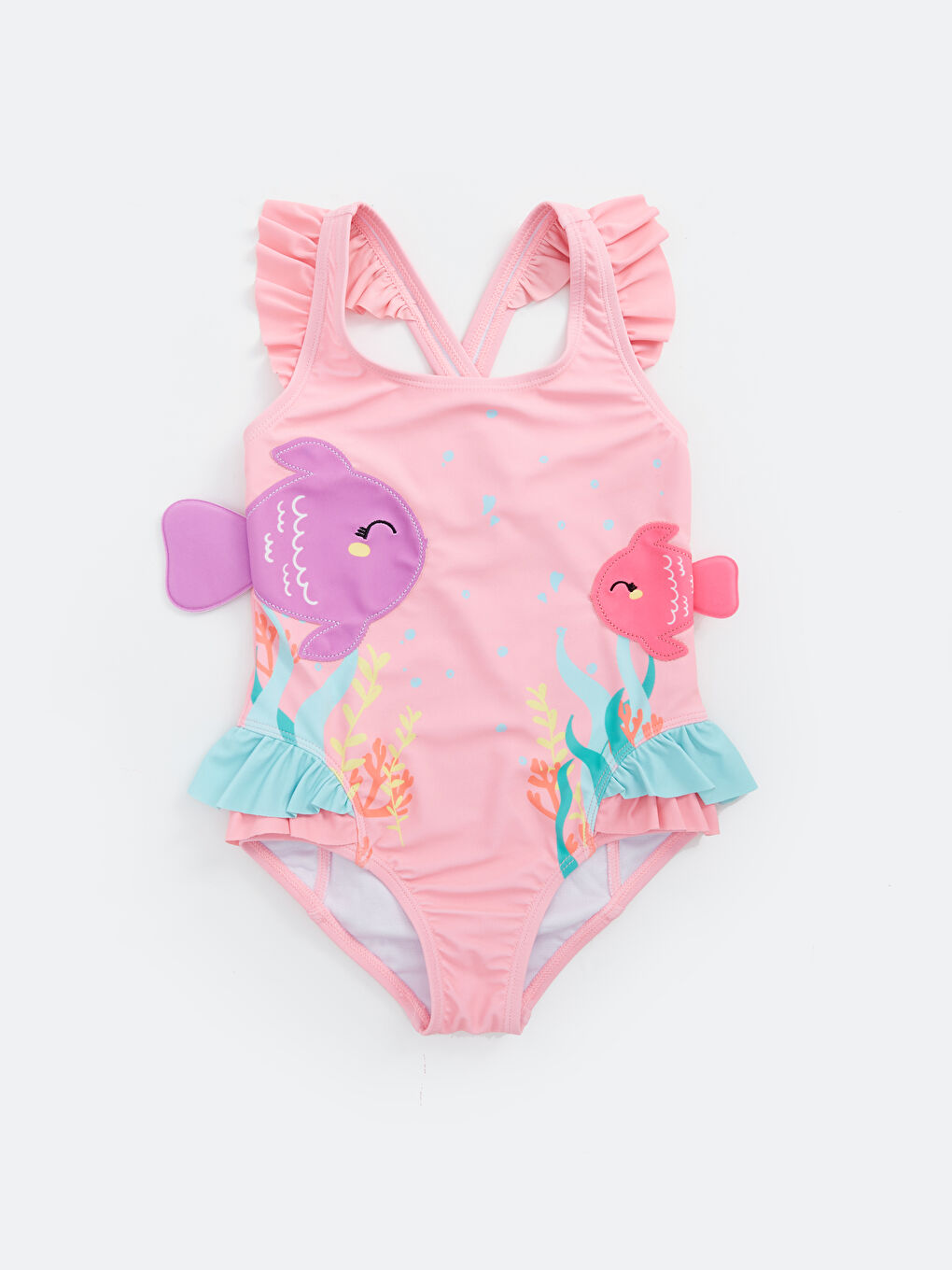 Square Neck Printed Baby Girl Swimsuit -S4CI54Z1-MRM