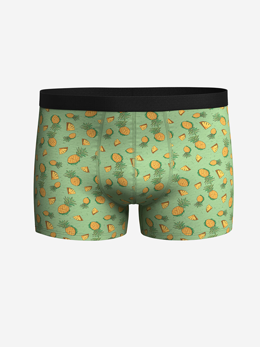 LC WAIKIKI Yeşil Standart Kalıp Pamuklu Esnek Erkek Boxer