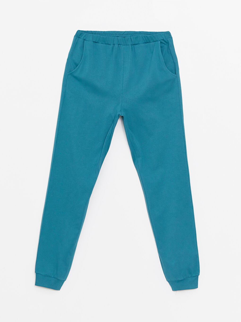 Petrol Beli Lastikli Kadın Jogger Pijama Altı