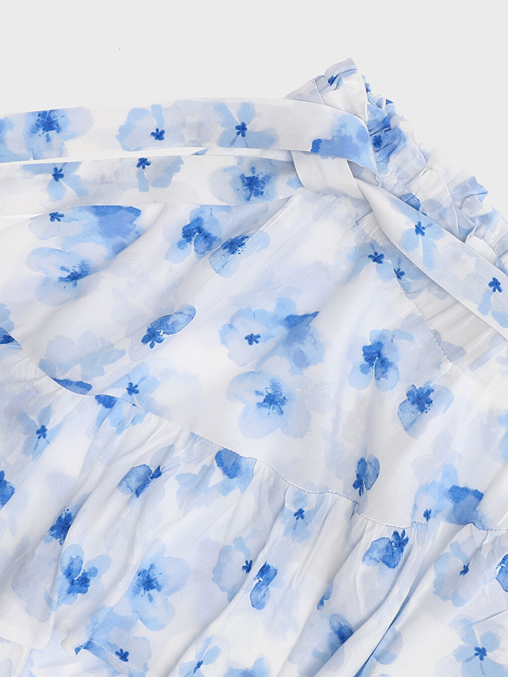 Floral Girl's Skirt with Elastic Waist-2