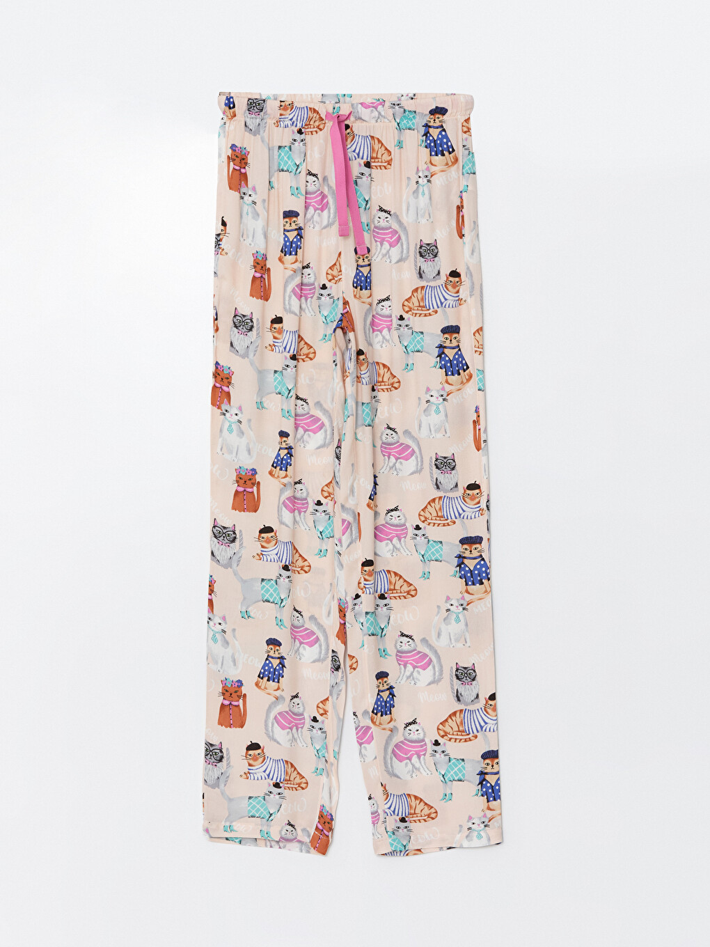 Button-Down Collar Printed Women's Pyjama Set-7