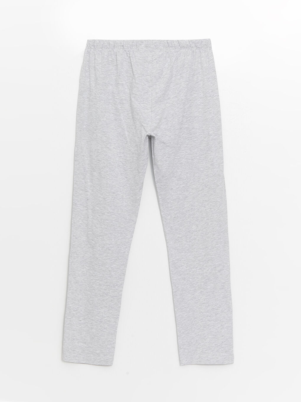 Gri Kadın Beli Lastikli Düz Pijama Altı-1