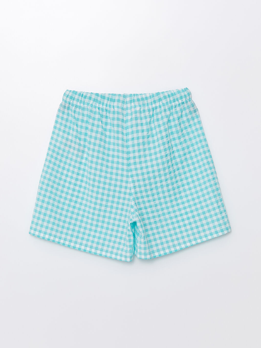 Shirt Collar Patterned Short Sleeve Women's Shorts Pajamas Set -S4CJ86Z8-LPK