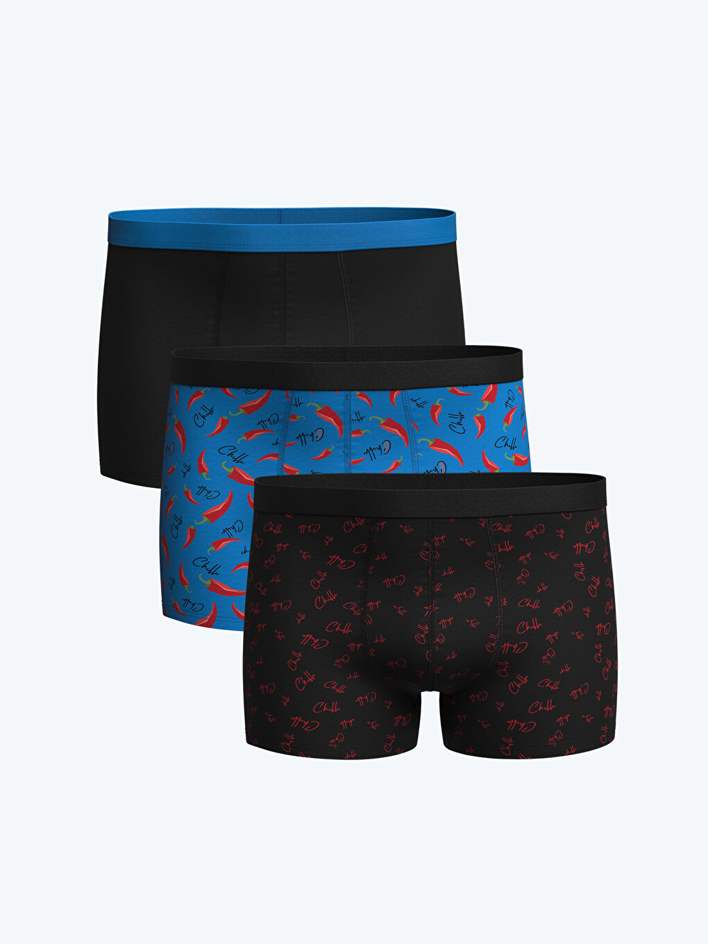 Standard Fit Cotton Flexible Men's Boxer 3-Piece -S4CJ92Z8-LQJ