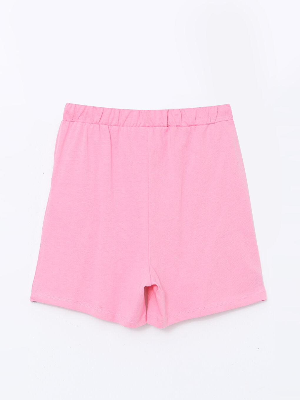 LCW Kids Pembe Beli Lastikli Basic Kız Çocuk Şort - 1