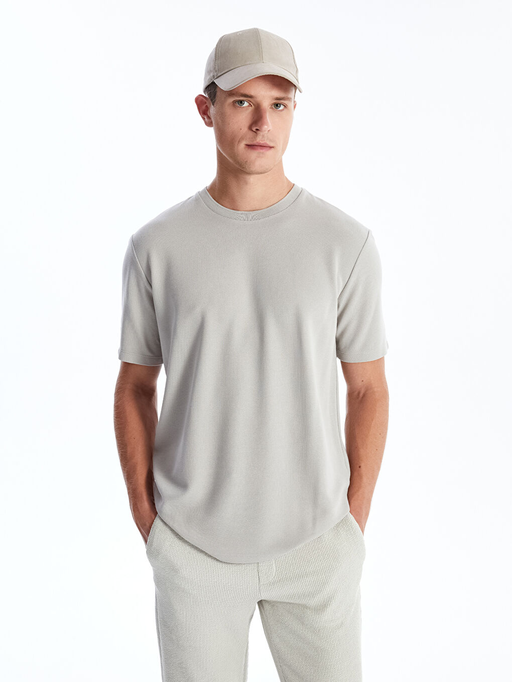 Crew Neck Short Sleeve Men's T-shirt -S4CK91Z8-VDJ