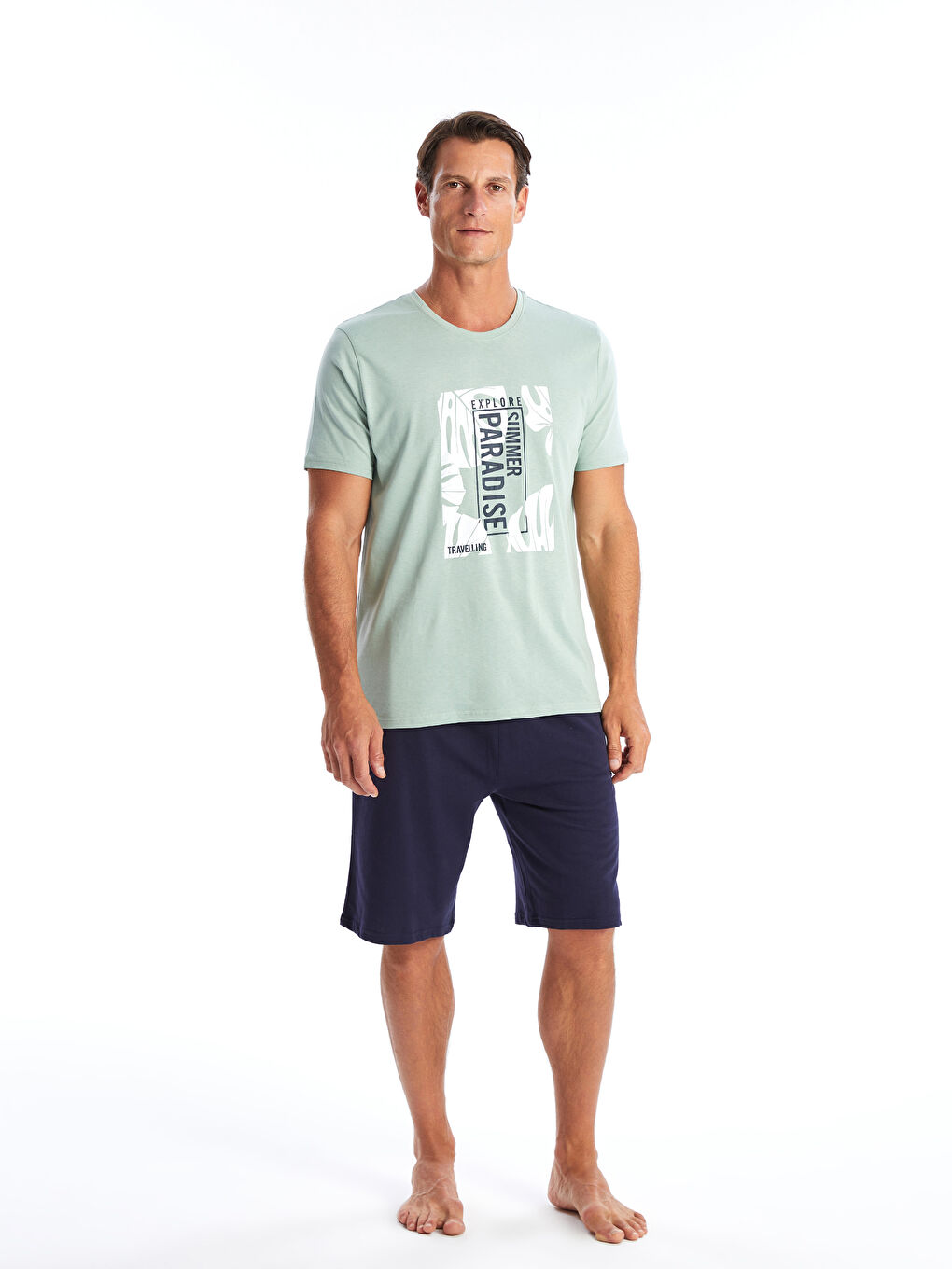 Regular Fit Men's Short Pyjama Set-1