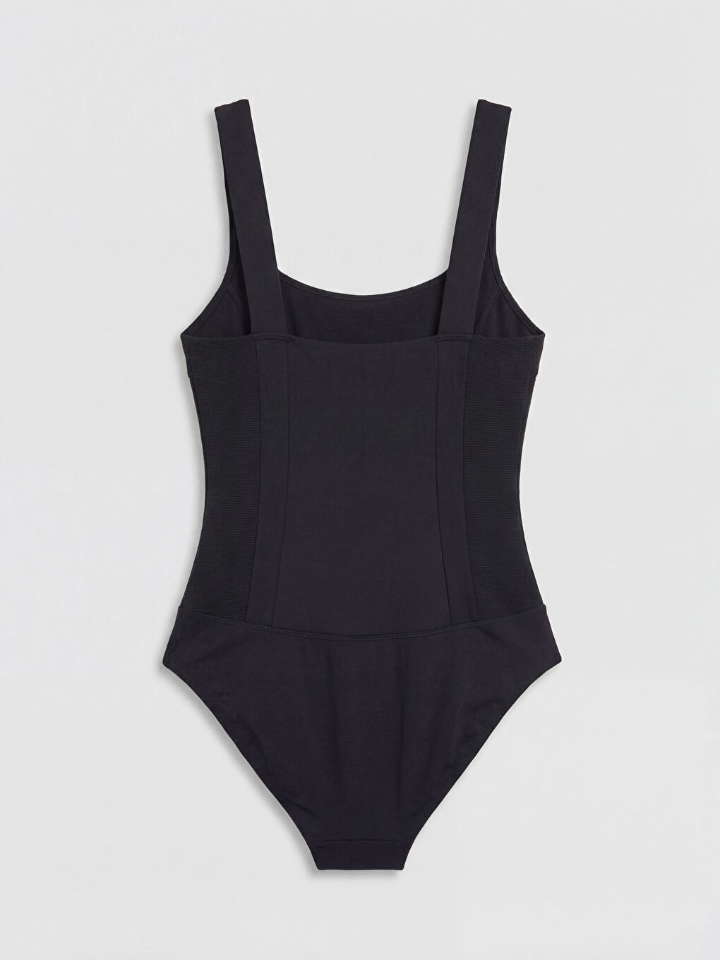 U Yaka Düz Dikişli Pedli Kadın Mayo-1