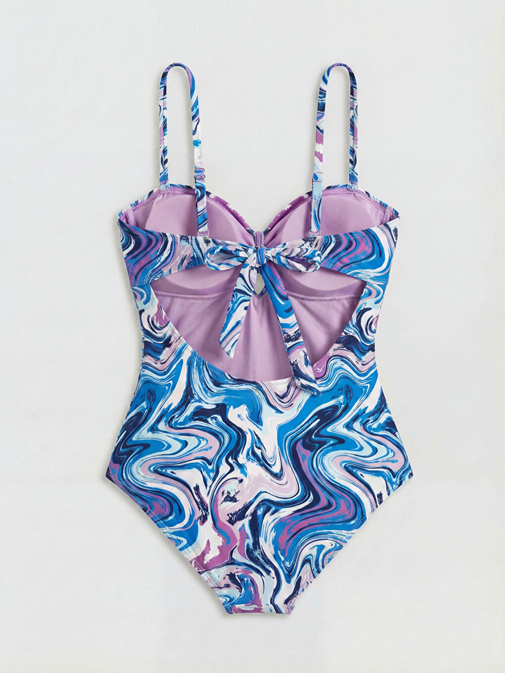 Узорчатый купальник с съемной подкладкой для женщин-1