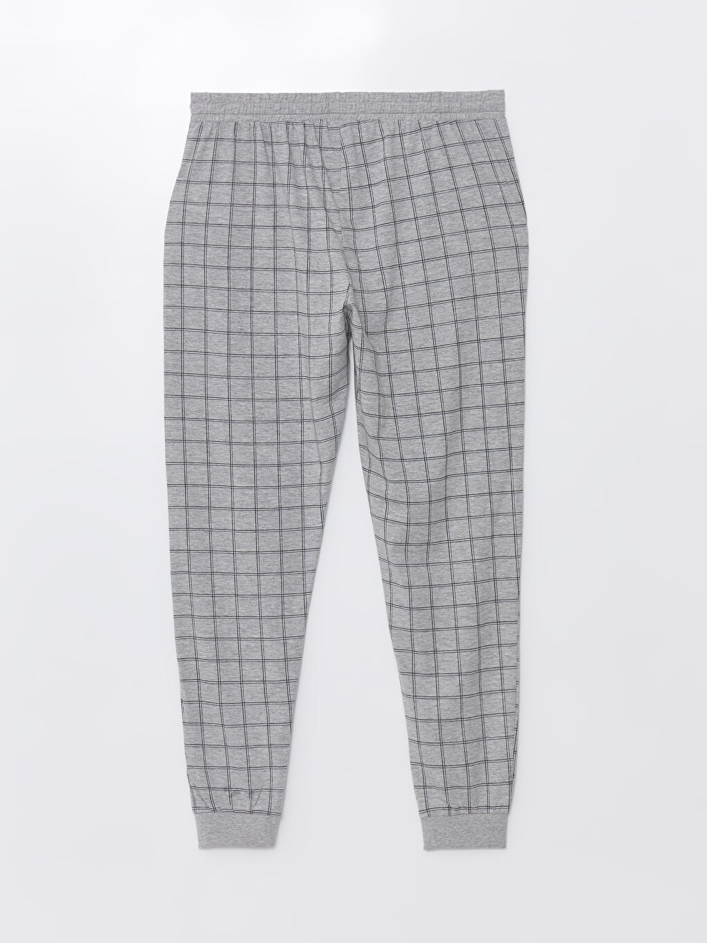 بنطلون بيجاما للرجال بنقشة المربعات بقصة عادية-6