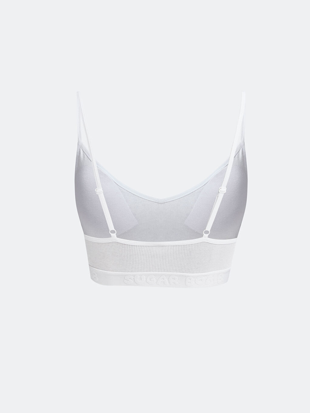 Beyaz Balensiz Baskılı Pedli Büstiyer-1