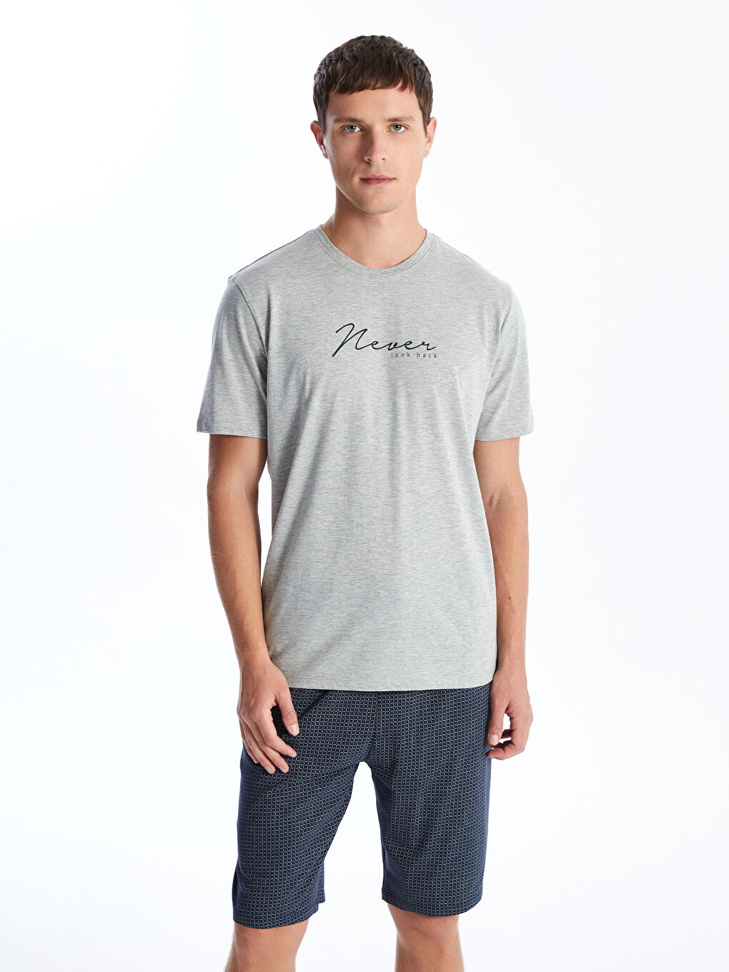 Ensemble pyjama court pour Hommes à coupe régulière-1