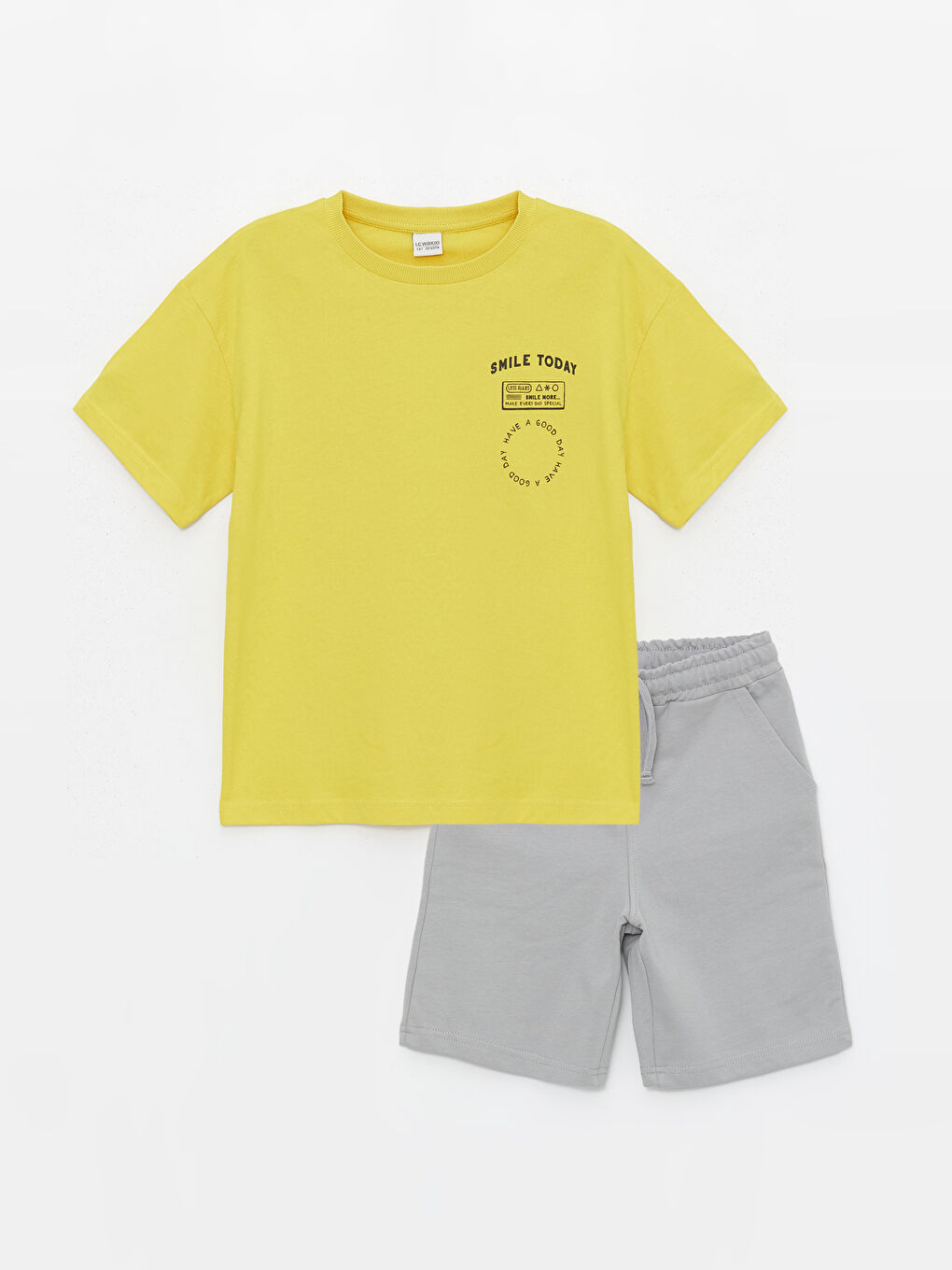LCW Kids Opušteni kroj Dečji majica i šorts -S4CM25Z4-QX1