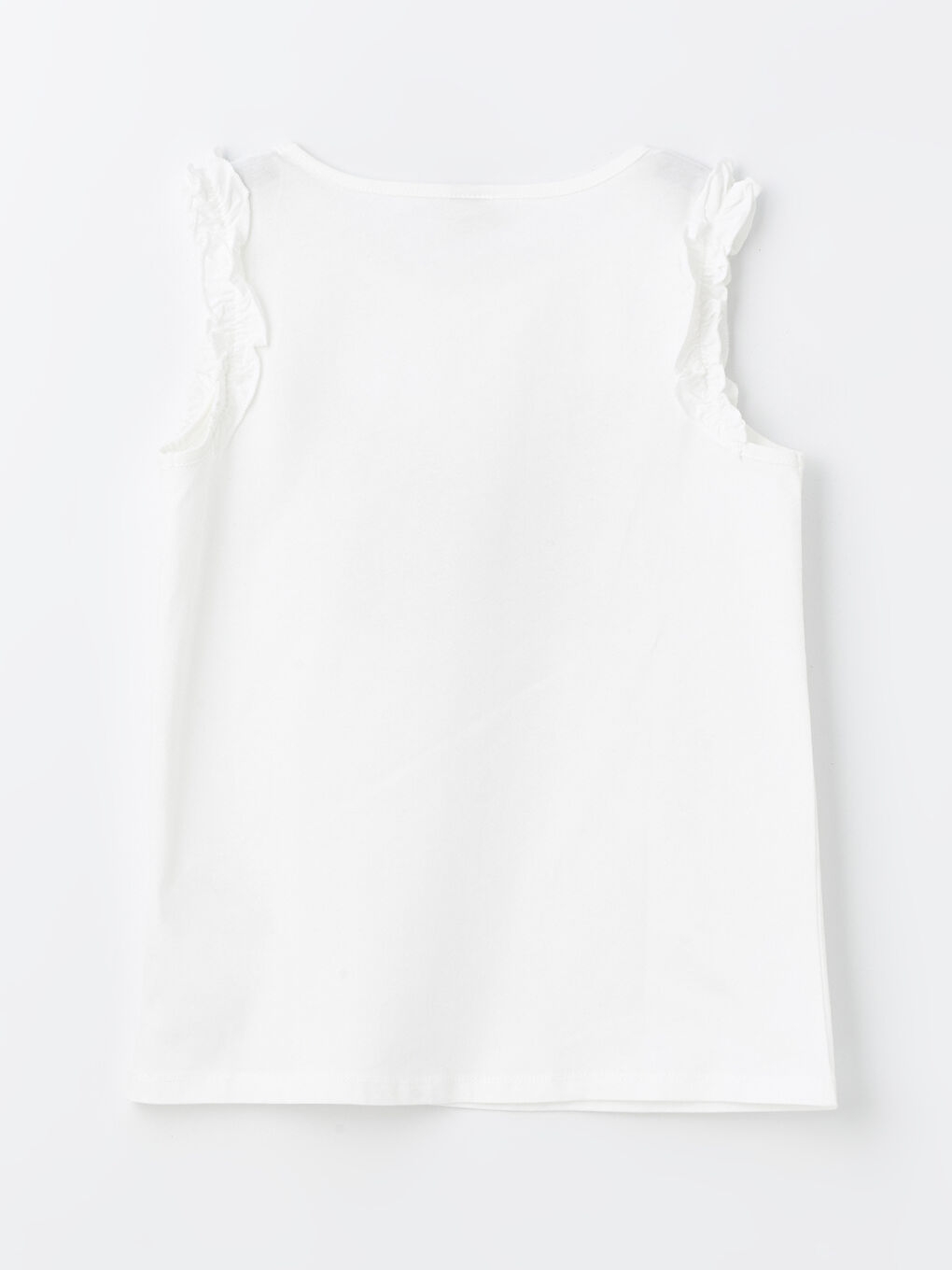 تانك توب مطبوع برقبة دائرية للبنات-1