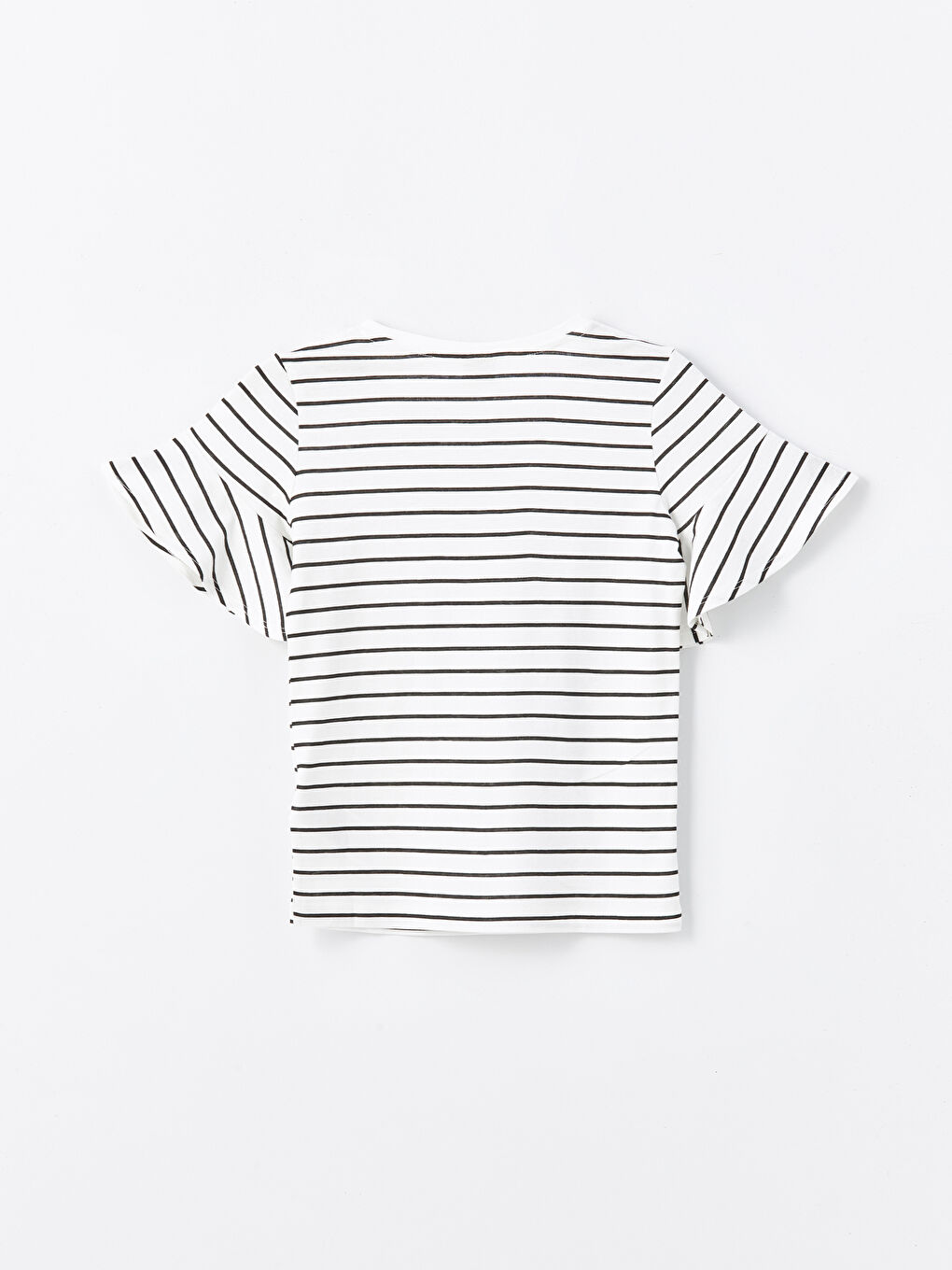 Crew Neck Striped Short Sleeve Girl T-Shirt -S4CM86Z4-LEG