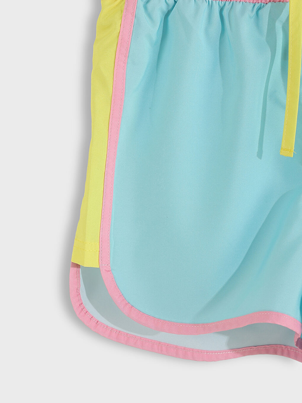 Quick Drying Elastic Waist Girls' Swim Shorts-4