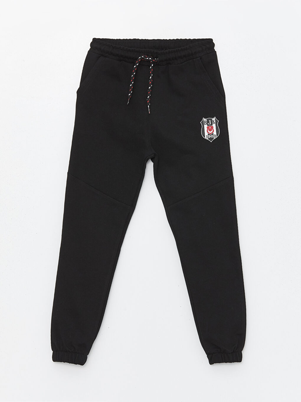 Siyah Beli Lastikli Beşiktaş Baskılı Erkek Çocuk Jogger Eşofman Altı