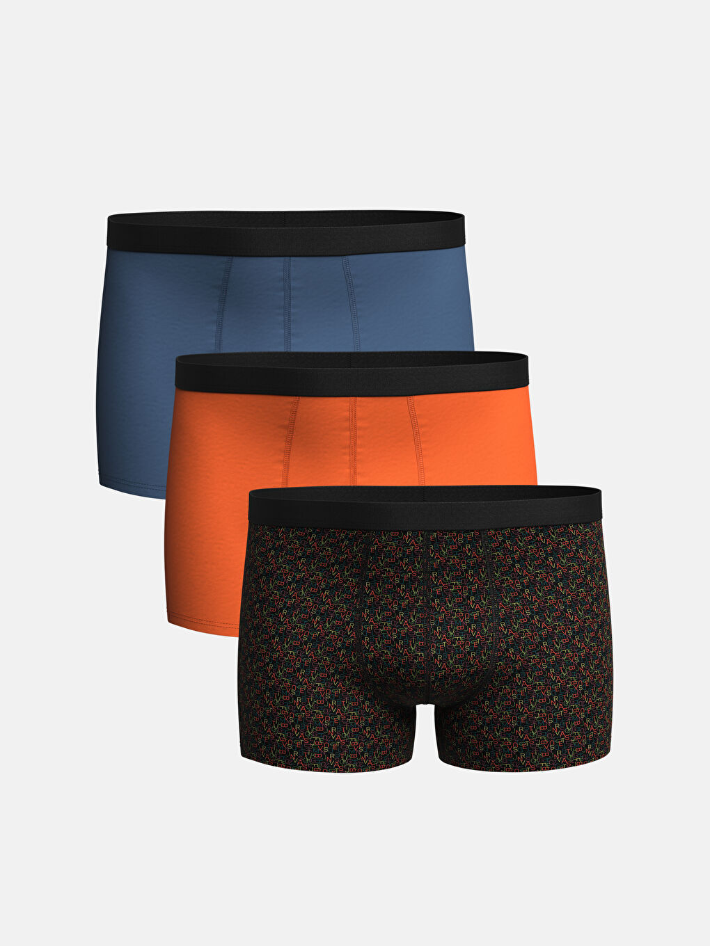 Standard Fit Cotton Flexible Men's Boxer 3-Piece -S4CO50Z8-LQJ