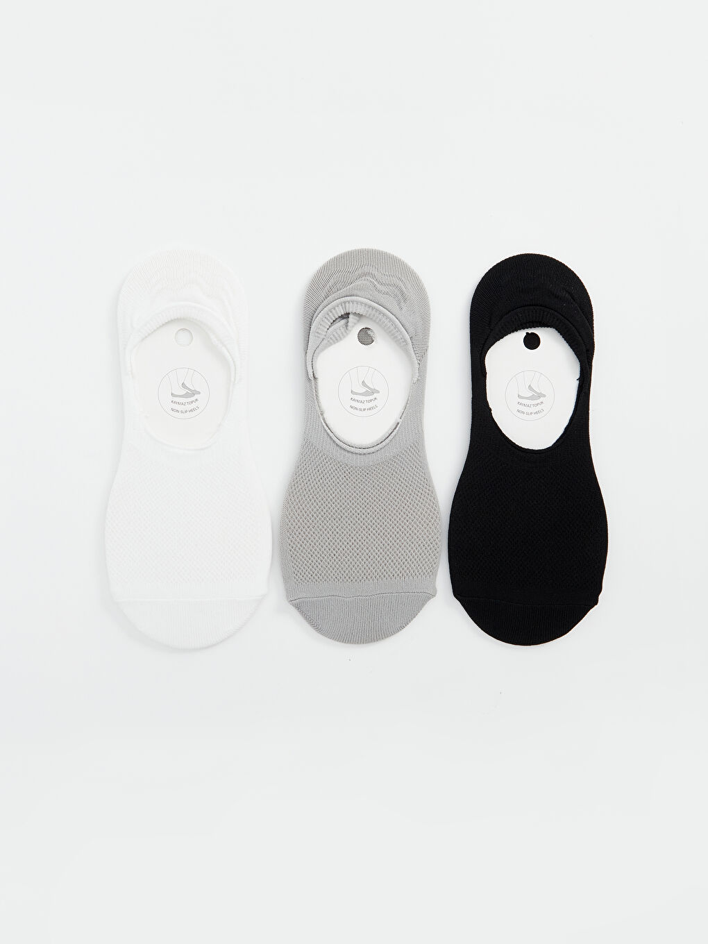 Women's Plain Invisible Socks 3-packs -S4CO52Z8-FFB
