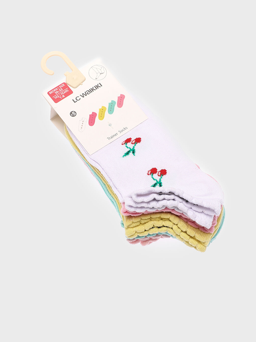 Girls Trainer Socks 5 Pack -S4CO70Z4-J5E