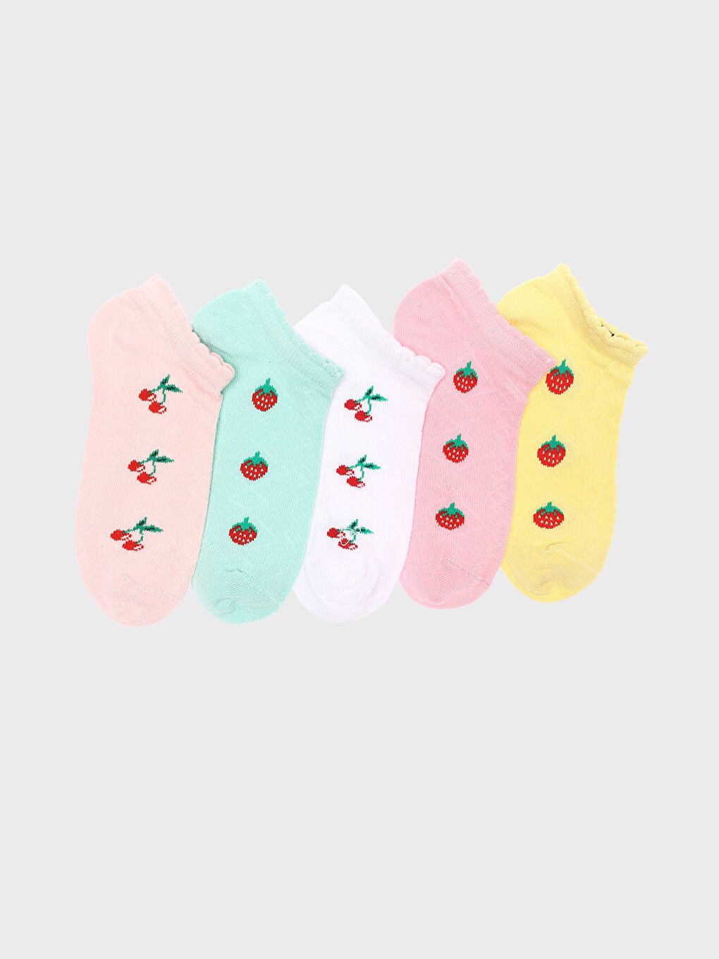 Girls Trainer Socks 5 Pack -S4CO70Z4-J5E