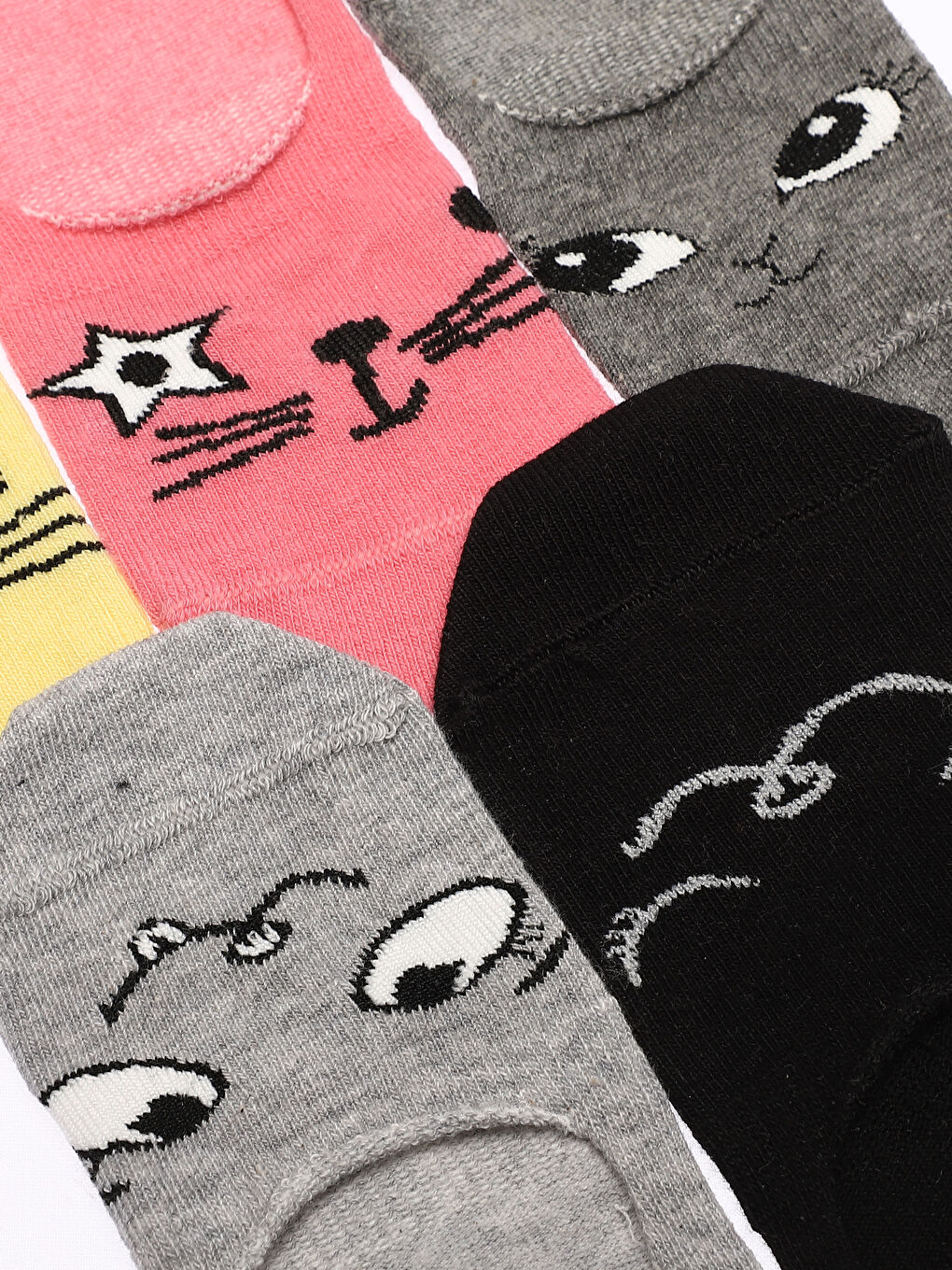 5-pack Girl's Invisible Socks -S4CO80Z4-EEW