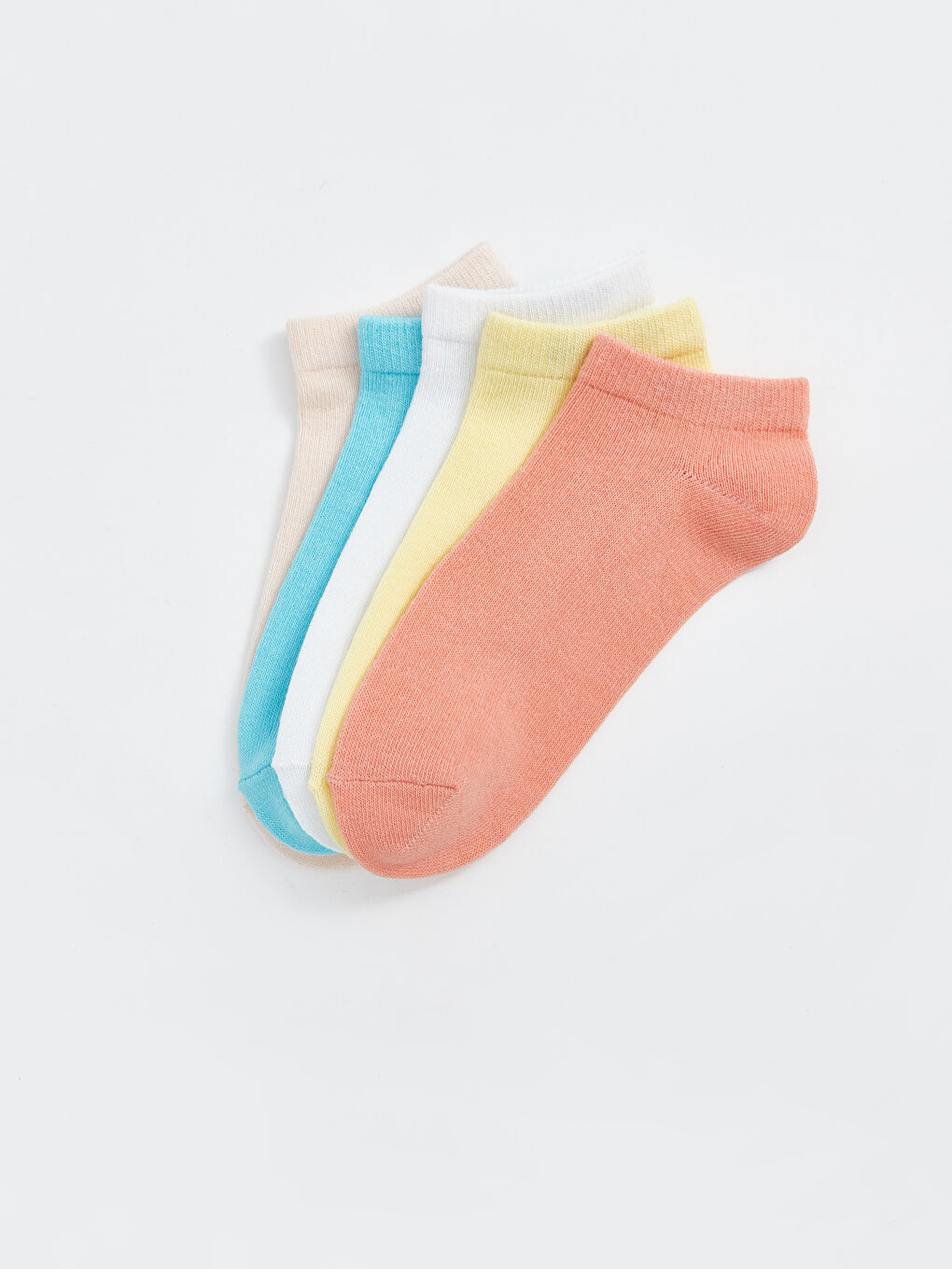 Basic Girls' Trainer Socks 5 Pack-1