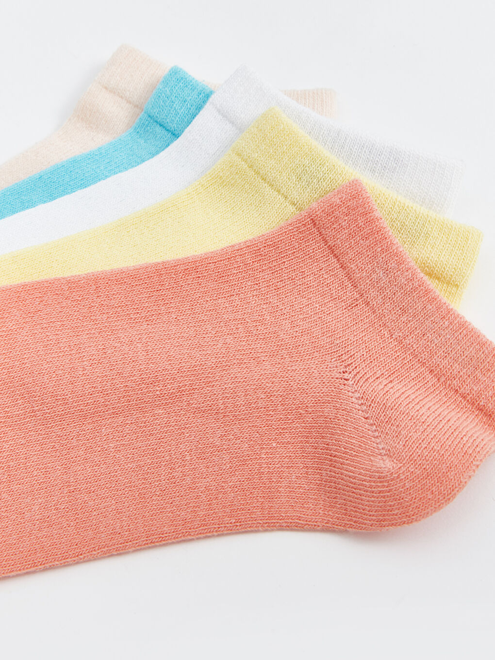 Basic Girls' Trainer Socks 5 Pack-2