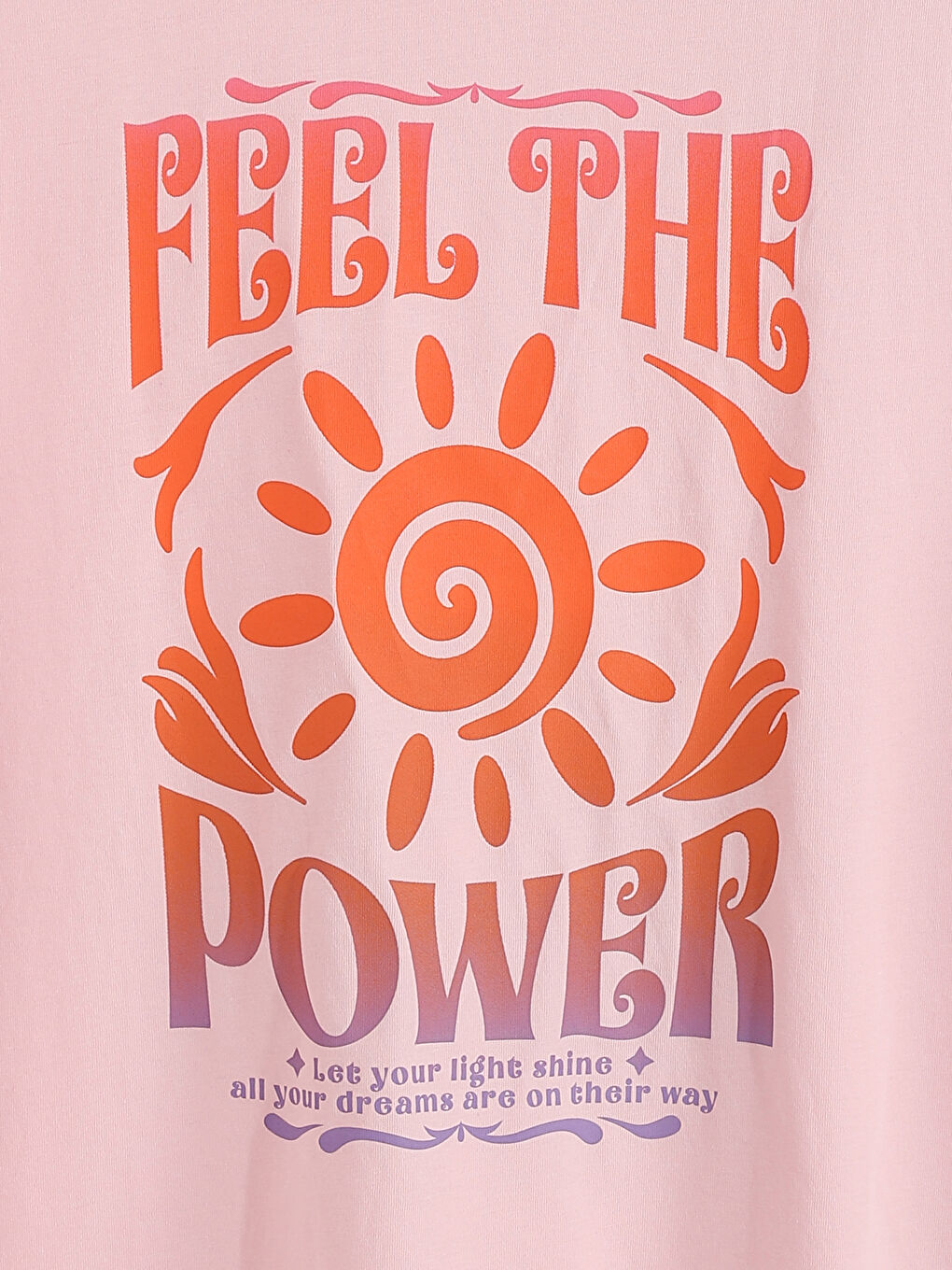 تي شورت بنات بكول مدور و كم قصير مطبوع-3