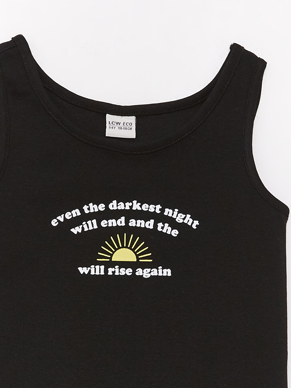 Crew Neck Printed Girl's Undershirt -S4CP45Z4-CVL