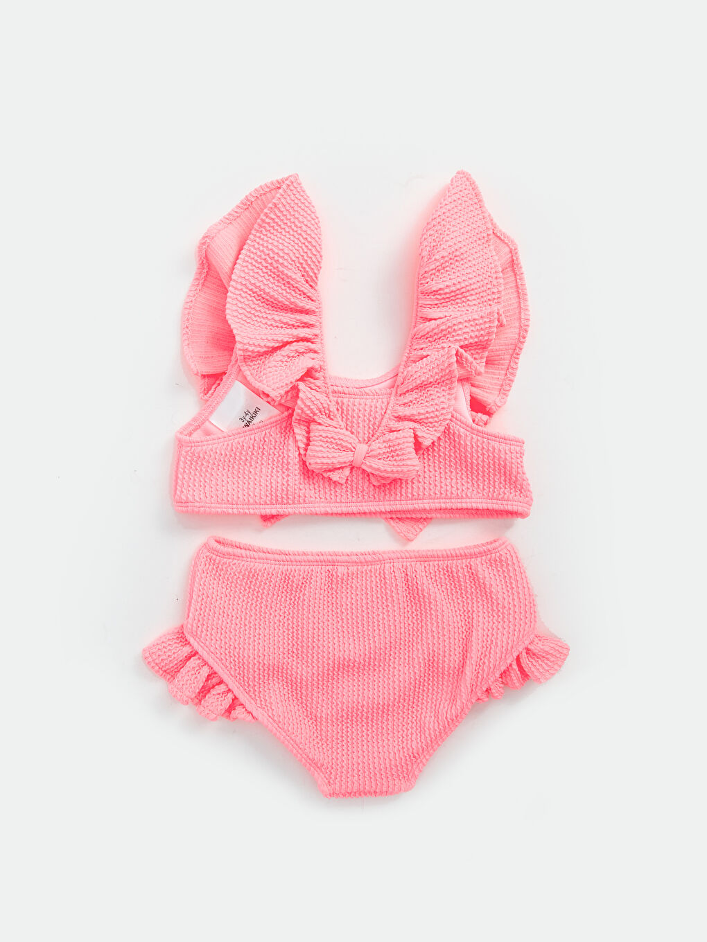 LCW baby Neon Pembe Kız Bebek Bikini Takımı - 1