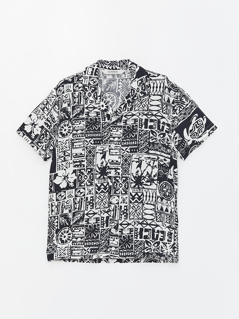 Patterned Short Sleeve Boy Shirt -S4CP88Z4-LSJ