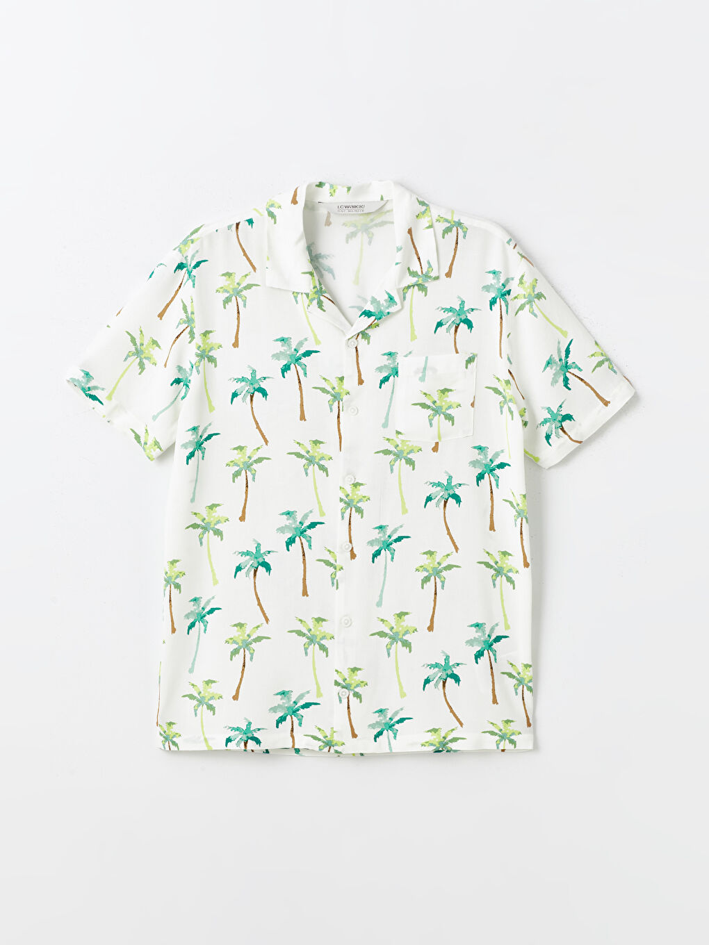 Patterned Short Sleeve Boy Shirt -S4CP90Z4-LRR