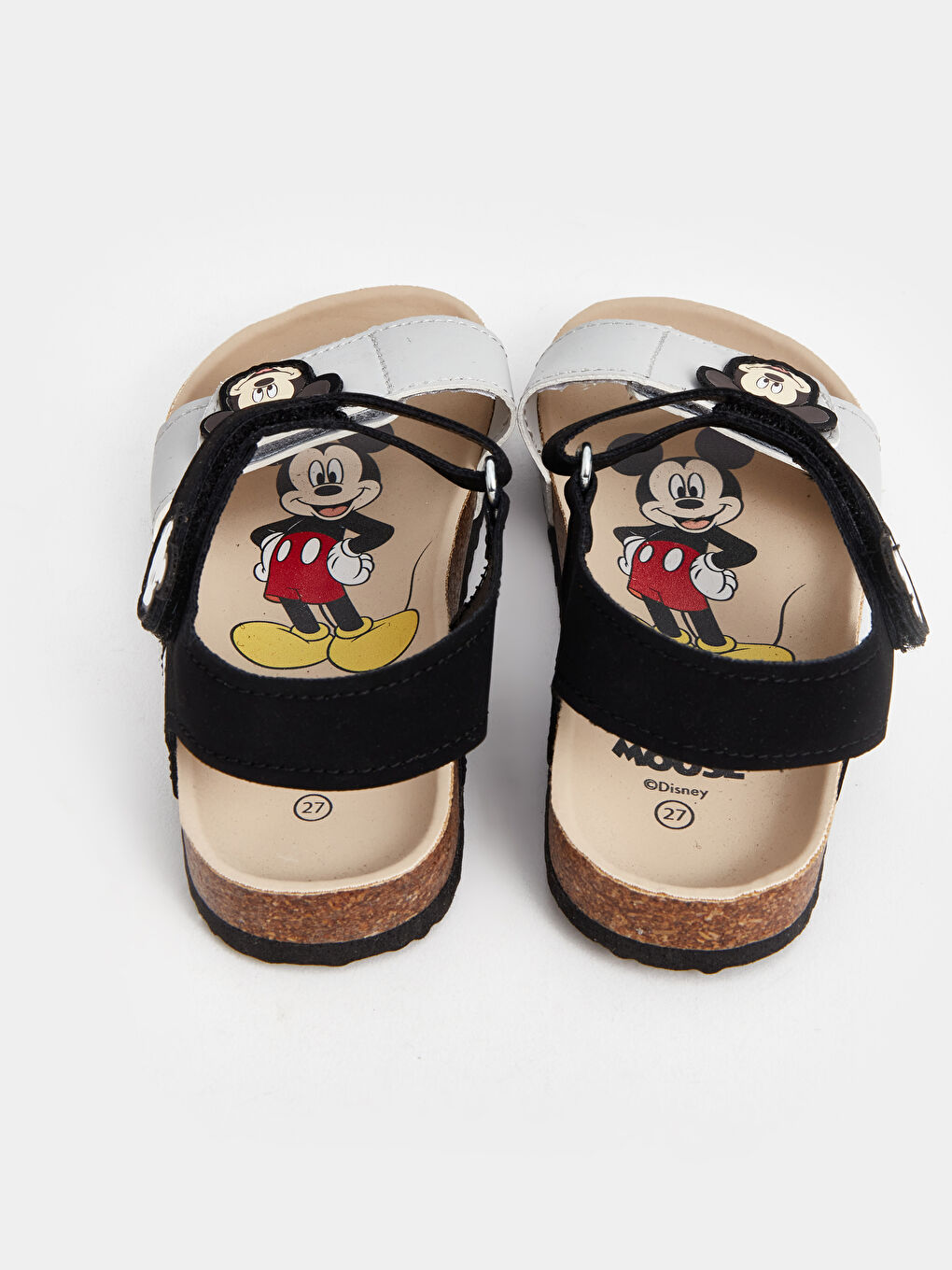 Mickey Mouse Printed Hook and Loop Baby Boys' Sandals -S4CQ13Z1-Y4Z